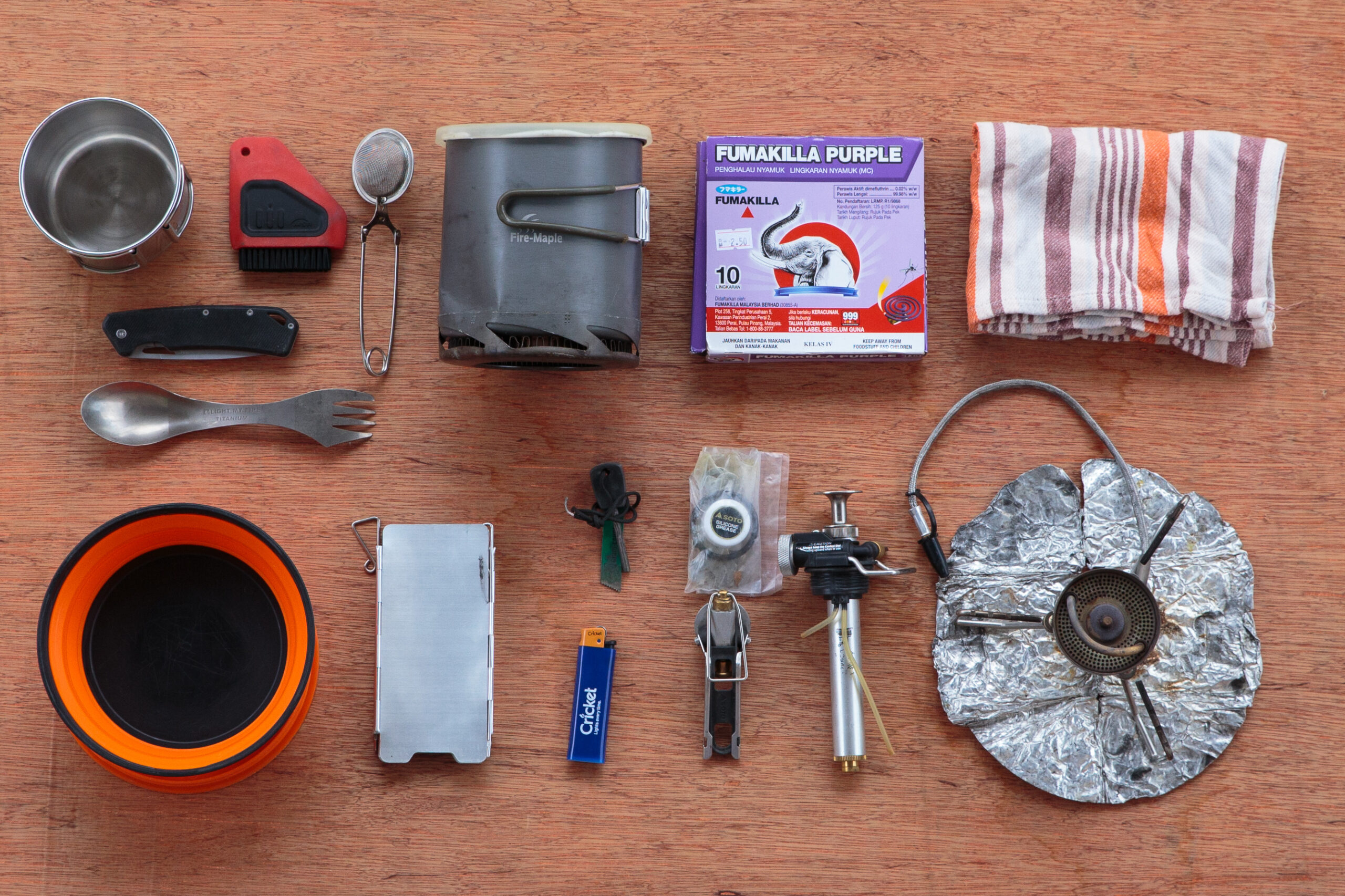 Packing for a round the world trip - Cooking Equipment